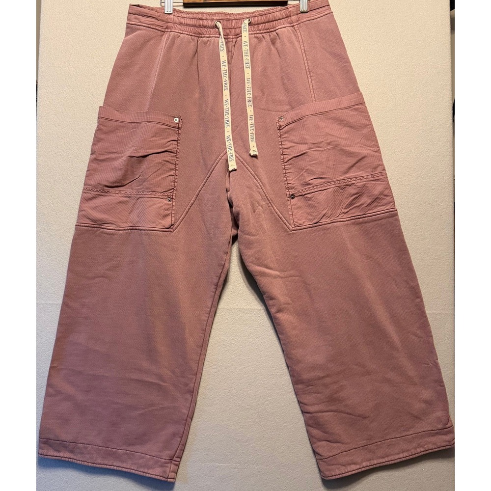 We The Free Free People Jet Set Knit Pull On Pants Sweatpants Cargo Women XL